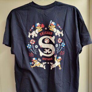 Chicago White Sox 4th Of July T-Shirt 7/4/23 SGA Giveaway Size XL Black NEW
